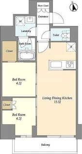 グランカーサ船堀I【4階】の間取り