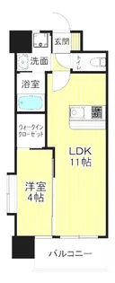 ONE PROJECT三萩野【4階】の間取り
