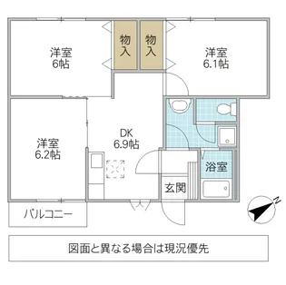 カボティーヌ【1階】の間取り