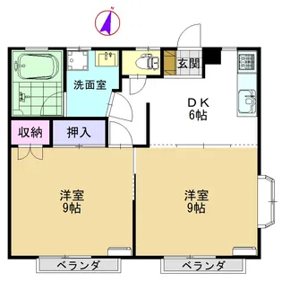 キャッスルハイツ川崎【1階】の間取り