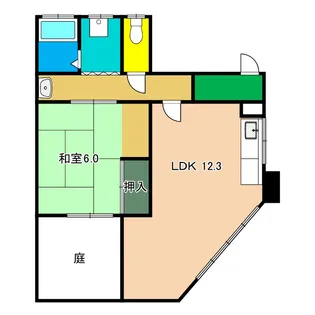 湘南ハイツ【1階】の間取り