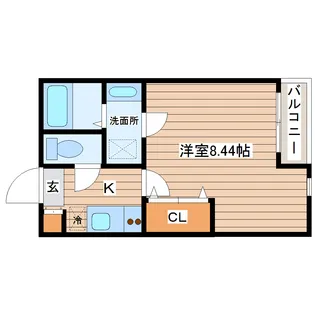 クレフラスト泉中央【2階】の間取り