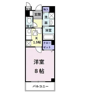 大阪府堺市東区日置荘原寺町【アパート】の間取り
