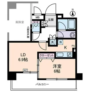 サンクレイドルレヴィール池袋【3階】の間取り