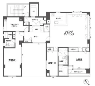 ルクレ日本橋蛎殻町【7階】の間取り