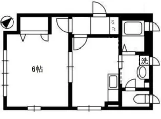 ビエナ赤坂【2階】の間取り