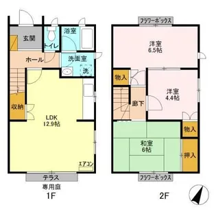 千葉県千葉市若葉区みつわ台2【一戸建】の間取り