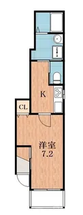 1Kの間取り画像