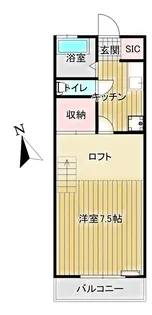 ティエラクイーン【2階】の間取り