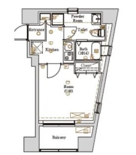 ボンズテラス池袋【8階】の間取り