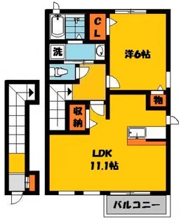 サンライズガーデンF【2階】の間取り