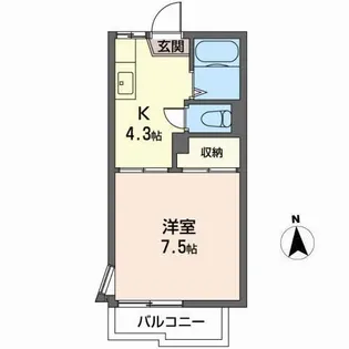 レジデンス樹【2階】の間取り