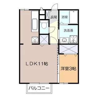 ウエスト・ベルグ鎌倉B【2階】の間取り