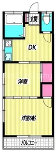 東京都中野区江原町3【アパート】の間取り