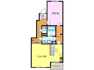 ラッフィナート【1階】の間取り