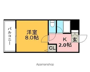 野中ハイツ【2階】の間取り