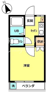 フォンテヌ本牧【2階】の間取り