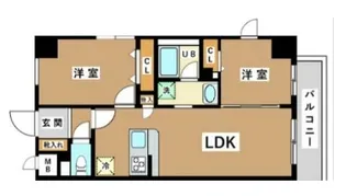 東京都墨田区亀沢4【マンション】の間取り
