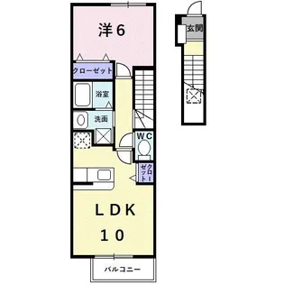 ヴィラ・フィールド蔵前【2階】の間取り