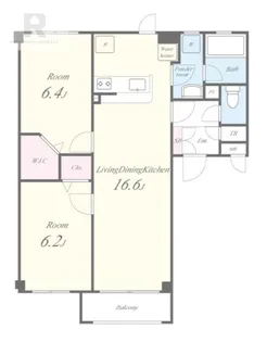 大阪府寝屋川市田井西町【マンション】の間取り