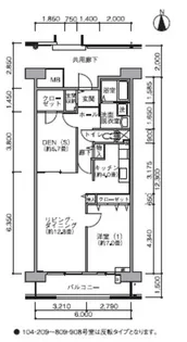 コーポレート五反野【2階】の間取り