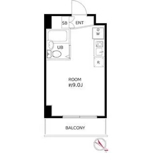 押上パークスクエア【3階】の間取り