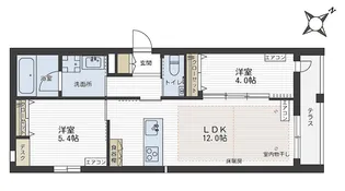 Allee Est【1階】の間取り