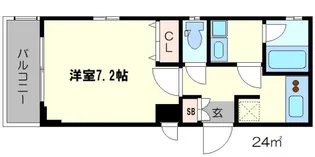 ベラジオ京都西院ウエストシティ【3階】の間取り