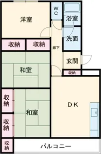 プライムコート大和田II【2階】の間取り