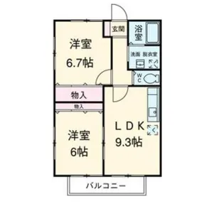 CEDAR VALLEY E【2階】の間取り