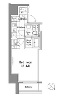 東京都渋谷区渋谷1【マンション】の間取り