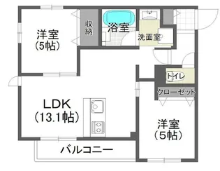 日向テラスKUGAYAMA【2階】の間取り