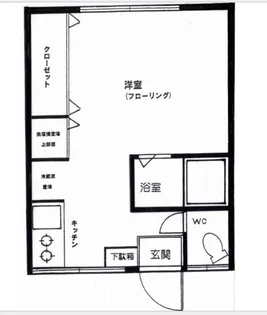 東京都目黒区東山3【アパート】の間取り