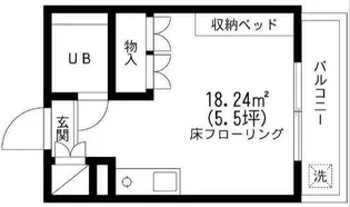 ビレッジ里美【1階】の間取り
