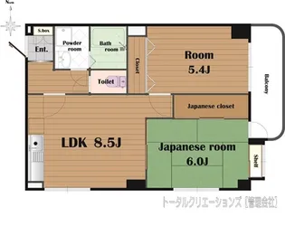 ヴェルドミール【8階】の間取り