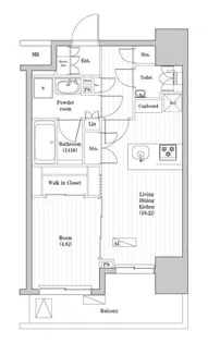 オーパスレジデンス武蔵小山【3階】の間取り