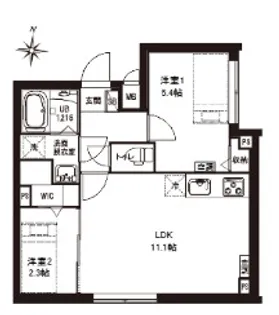 東京都江東区大島8【マンション】の間取り
