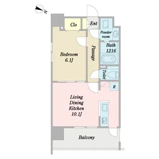 ベル・メール大宮【8階】の間取り