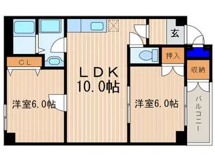 プランド-ルワン【3階】の間取り