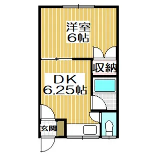 ハイツコスコン【1階】の間取り