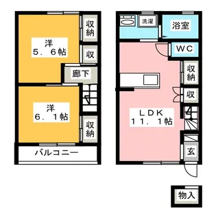 サンシャイン桜パーク【1階】の間取り