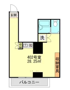 ライオンズマンション白山駅前【4階】の間取り