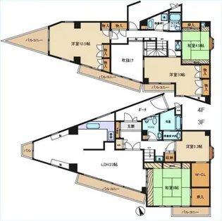 東京都大田区北千束2【マンション】の間取り