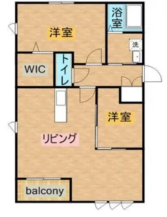 エコライフ長鶴【1階】の間取り