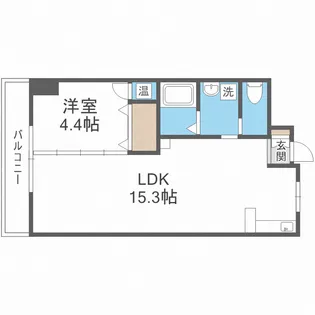ルミエール堂ヶ芝【6階】の間取り
