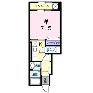 スカイ・マーク峰 II【1階】の間取り