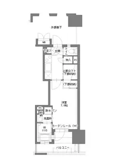 アクタス博多Vタワー【6階】の間取り