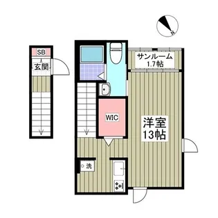 東京都日野市日野本町3【アパート】の間取り