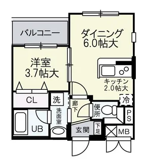 ラ・ボンボニエール【1階】の間取り