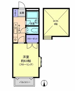リルパイン越谷B棟【2階】の間取り